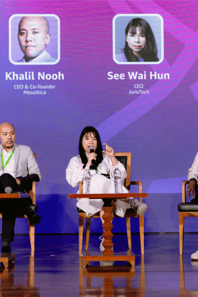 See Wai Hun highlights the importance of innovation in driving long-term growth and staying ahead in a competitive market. at AWS Unicorn Day Malaysia 2025