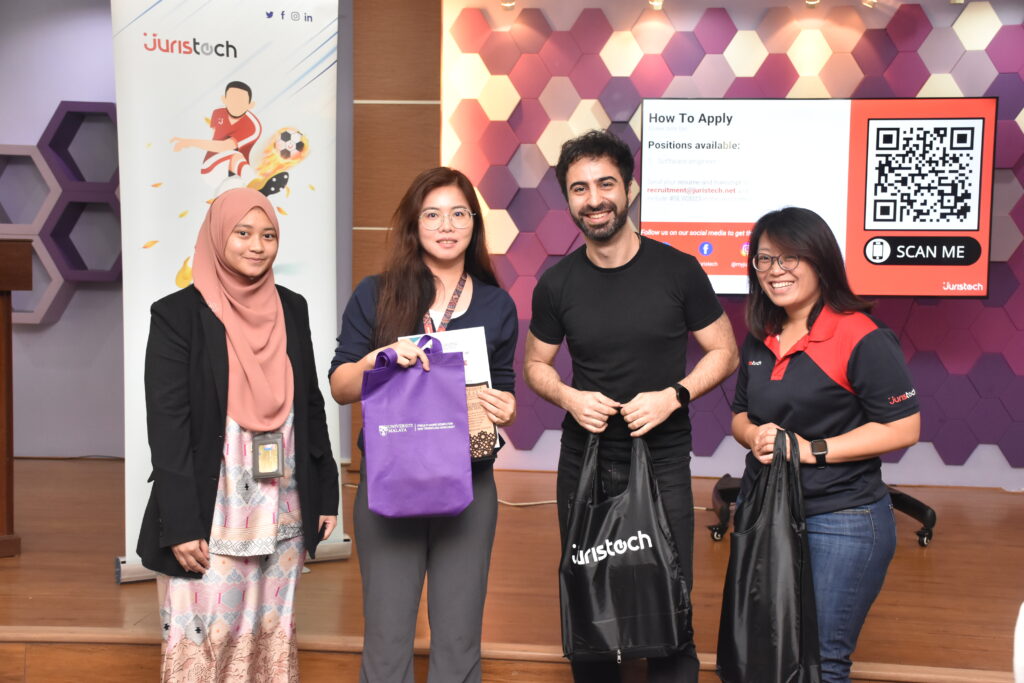 JurisTech, Universiti Malaya, token of appreciation, career talk