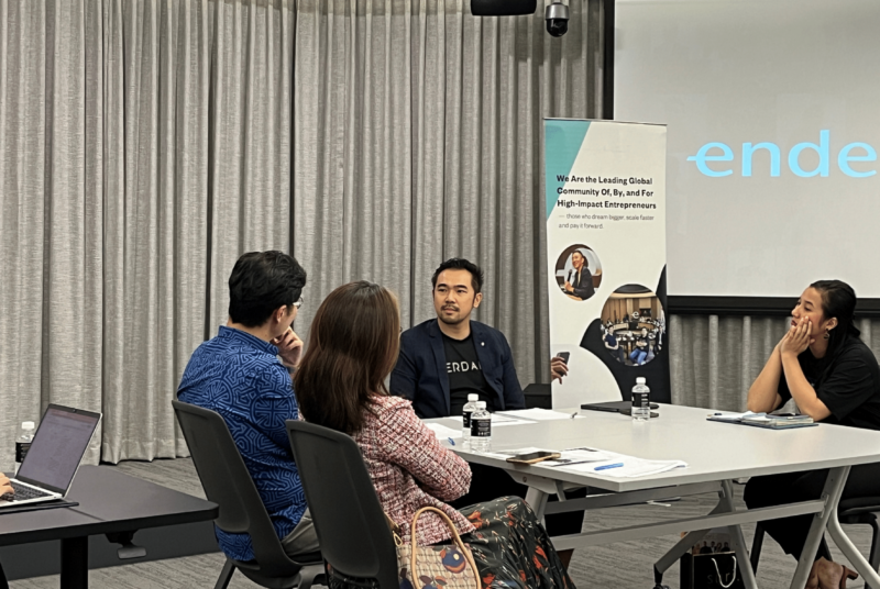 Zeth Lim undergoing the selection process at the Endeavor Malaysia’s Local Selection Panel 2024-4