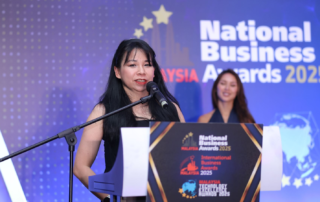 A woman giving a speech.