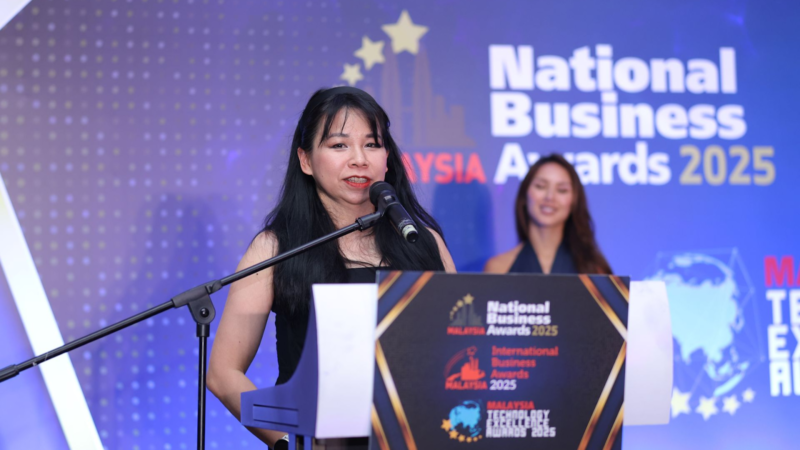 A woman giving a speech.